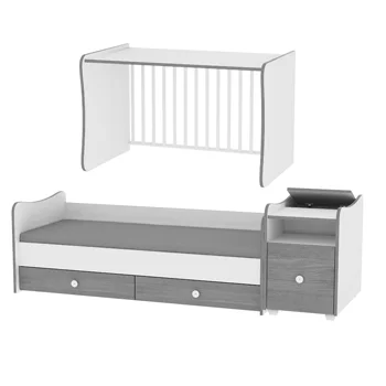 Lorelli krevetac 3u1 Trend Plus Colour White / Blue Elm-2 Lorelli krevetac 3u1 Trend Plus Colour White / Blue Elm-2