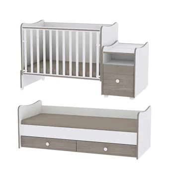 Lorelli krevetac 3u1 Trend Plus Colour White / Blue Elm-3 Lorelli krevetac 3u1 Trend Plus Colour White / Blue Elm-3