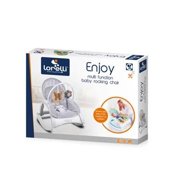 Lorelli ležaljka/ljuljaška za bebe Enjoy Grey Penguin 2020-1 Lorelli ležaljka/ljuljaška za bebe Enjoy Grey Penguin 2020-1