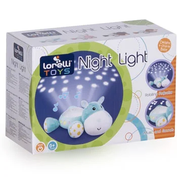 Lorelli muzička kutija za bebe sa noćnim svetlom Hippo -1 Lorelli muzička kutija za bebe sa noćnim svetlom Hippo -1