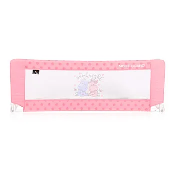 Lorelli zaštitna ogradica za krevetac pink Hippo -1 Lorelli zaštitna ogradica za krevetac pink Hippo -1