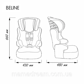 Nania auto-sedište BeLine Linea Pink 9-36 kg-1 Nania auto-sedište BeLine Linea Pink 9-36 kg-1