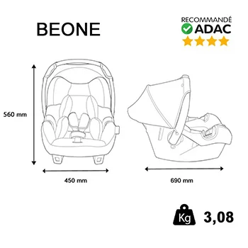Nania auto-sedište/nosiljka BeOne Unicorn 0-13 kg-5 Nania auto-sedište/nosiljka BeOne Unicorn 0-13 kg-5