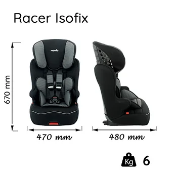 Nania auto-sedište 9-36 kg Racer ISOFIX Silver-6 Nania auto-sedište 9-36 kg Racer ISOFIX Silver-6
