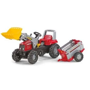 Rolly Toys traktor na pedale Junior sa prikolicom i kašikom 811397-1 Rolly Toys traktor na pedale Junior sa prikolicom i kašikom 811397-1