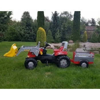 Rolly Toys traktor na pedale Junior sa prikolicom i kašikom 811397-2 Rolly Toys traktor na pedale Junior sa prikolicom i kašikom 811397-2