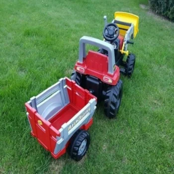 Rolly Toys traktor na pedale Junior sa prikolicom i kašikom 811397-3 Rolly Toys traktor na pedale Junior sa prikolicom i kašikom 811397-3