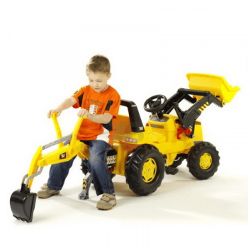 Rolly Toys traktor na pedale JCB sa prednjom i zadnjom kašikom 812004-1