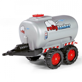 Rolly Toys prikolica cisterna za traktor na pedale, siva 122127