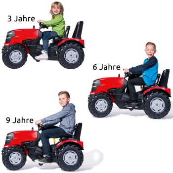 Rolly Toys traktor na pedale sa menjačem, kočnicom i utovarivačem Xtrack 651016-1
