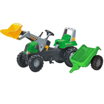 Rolly Toys traktor na pedale Junior sa prikolicom i kašikom 812202