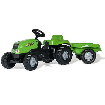  Rolly Toys traktor na pedale sa prikolicom, zeleni 012169-1