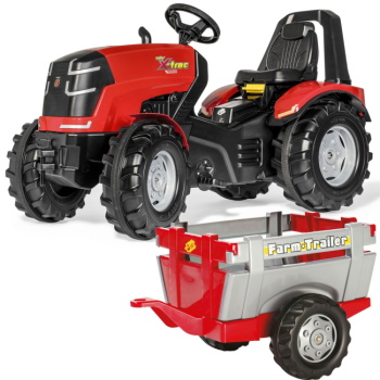 Rolly Toys traktor na pedale Xtrak Premium sa farm prikolicom  644445