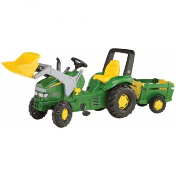 Rolly Toys traktor utovarivač na pedale sa prikolicom Xtrack John Deere 049523-1 Rolly Toys traktor utovarivač na pedale sa prikolicom Xtrack John Deere 049523-1