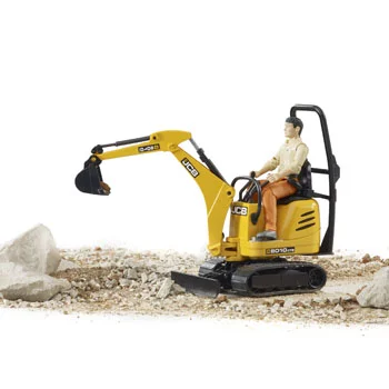 Bruder JCB mini rovokopač 8010 CTS sa figurom 620028-4 Bruder JCB mini rovokopač 8010 CTS sa figurom 620028-4