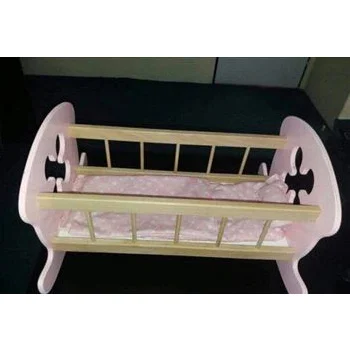 Drvena kolevka za lutku-3 Drvena kolevka za lutku-3