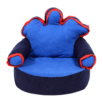 Fotelja za decu Kruna teget-plava