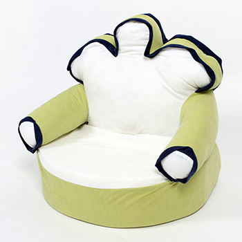 Fotelja za decu Kruna zeleno-bela-1