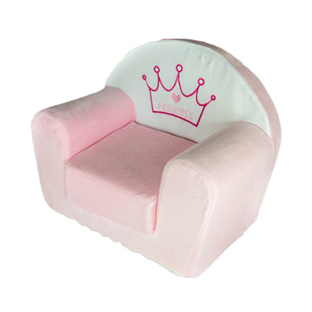 Fotelja za decu na razvlačenje Princess roze-bela