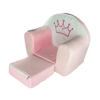 Fotelja za decu na razvlačenje Princess roze-bela-1 Fotelja za decu na razvlačenje Princess roze-bela-1