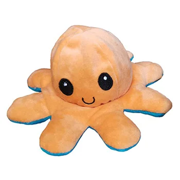 Plišana hobotnica sa dva lica - narandžasto-plava-1 Plišana hobotnica sa dva lica - narandžasto-plava-1