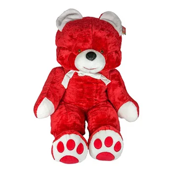 Meda Laki veliki 170cm crveni sa vezenim šapama Meda Laki veliki 170cm crveni sa vezenim šapama