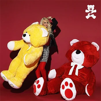 Meda Laki veliki 170cm crveni sa vezenim šapama-2 Meda Laki veliki 170cm crveni sa vezenim šapama-2