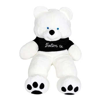 Meda Laki veliki 170cm sa crnom majicom (tekst po izboru) Meda Laki veliki 170cm sa crnom majicom (tekst po izboru)