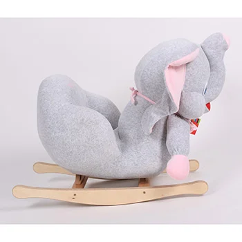 Ljuljaška - njihalica slonče sivo-roze-3 Ljuljaška - njihalica slonče sivo-roze-3