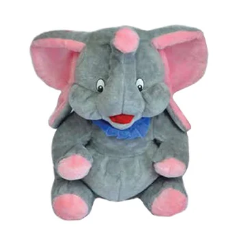 Slon Miro manji 55cm sivo-roze-1 Slon Miro manji 55cm sivo-roze-1