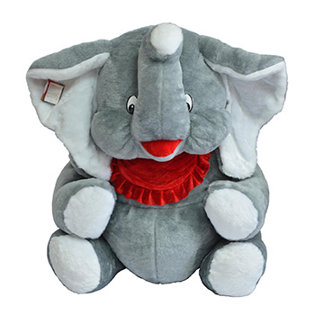 Slon Miro veći 80cm sivo-beli