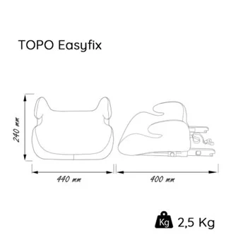 Nania buster Topo Easyfix silver 22-36kg-2 Nania buster Topo Easyfix silver 22-36kg-2