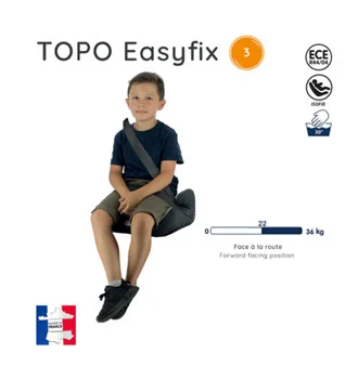 Nania buster Topo Easyfix silver 22-36kg-3 Nania buster Topo Easyfix silver 22-36kg-3