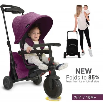 Smart Trike tricikl Folding 500 recliner 7u1 melange purple-1 Smart Trike tricikl Folding 500 recliner 7u1 melange purple-1