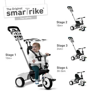 Smart Trike tricikl Vanilla Crno Beli -1 Smart Trike tricikl Vanilla Crno Beli -1