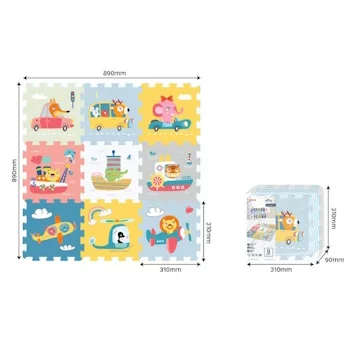 Sunta toys puzzle oslikane transport 31x31x1cm PZ30876-3 Sunta toys puzzle oslikane transport 31x31x1cm PZ30876-3