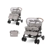 Lorelli kolica za blizance Twin steel grey (2021) + torba