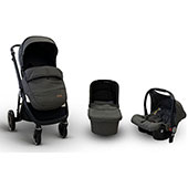 Baby Bear Origin kolica 3u1 Urban Life Dark grey 