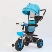 Baby Land tricikl sa LED svetlom i rotirajućim sedištem plavi