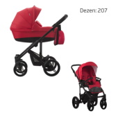 Bebetto kolica za bebe set 2u1 Magnum crni ram 207