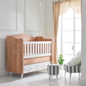 Belis krevetac za bebe Siena 120x60cm bež beli