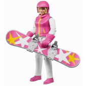 Bruder figura žena na snowboard-u 604202