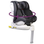 Cangaroo autosedište Amiral Isofix 0-36kg 360° black 