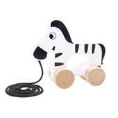 Cangaroo drvena igračka zebra Tooky Toy 