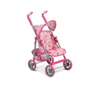 Cangaroo kolica za lutke Flower Garden pink