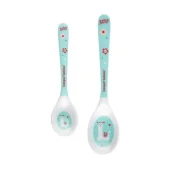 Canpol kašike za bebe set 2/1 melamine turquoise