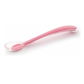 Canpol silikonska kašičica za hranjenje pink