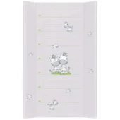 Ceba tvrda podloga za povijanje 50x80cm zebra siva