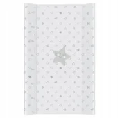 Ceba tvrda podloga za povijanje 50x80cm siva zvezdica