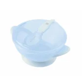 Kikka Boo činija sa vakumom i kašičicom Feedy Blue